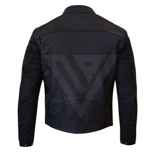 Chaqueta de Cuero Sintético Moderna para Hombre, Estilo Casual, Ajustada, para Motociclista, Abrigo de Invierno, Cuello Alto Clásico, Estilo Vintage, Resistente al Viento - Product Image 2