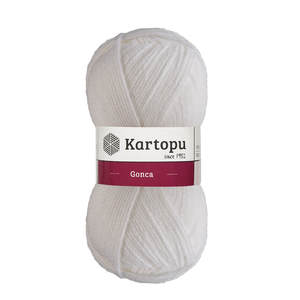 Kartopu gonca 100 G Gri เส้นด้ายสี El örgü İpliği ผลิตภัณฑ์ K010 - Product Image 1