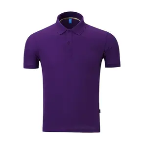Vêtements décontractés pour hommes pour polo en polyester et coton 180 g/m² solide style tricoté avec logo personnalisé imprimé prix d'usine court longueur - Product Image 6