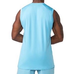 Ropa Deportiva, 90% Spandex, 10% Nailon, Material Elástico, Peso Pesado 220 Gsm, Secado Rápido, Color Personalizado, Camiseta sin Mangas de Corte Holgado y Largo - Product Image 3