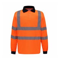 T-shirt polo d'été à séchage rapide Vêtements de travail haute visibilité Couleur contrastée Sécurité Manches longues Polos réfléchissants Tops de travail pour le travail