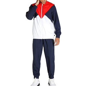 Ensemble de survêtement de sport pour hommes, tenue de jogging et de course, polyester de qualité supérieure, tissu respirant et à séchage rapide, fabrication OEM/ODM disponible - Product Image 1