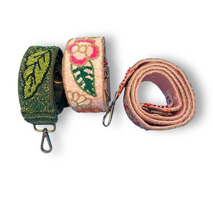 Sangles de sac brodées de perles en gros pour sacs à main pour femmes, sangle de sac ethnique en perles de rocaille avec un style traditionnel par glowin fashion - Product Image 2