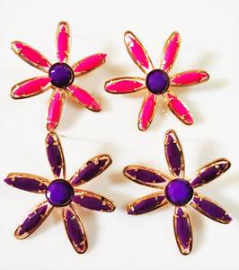 Pendientes de aro con flecos bohemios de macramé de algodón hechos a mano de alta calidad para mujer chapado en oro para fiestas de boda - Product Image 6