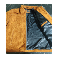 Veste en daim à fermeture éclair pour homme, col montant, imperméable, service OEM personnalisé, style streetwear, motif dessin animé, vente en gros