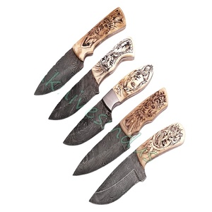 Custom Hand Made Damascus Skinning Knifes/hunting <b>Knives</b> Twist Pattern Blade Lot of 5 Pieces (smk1527) Hunting <b>Knife</b> Fixed Balde - Product Image 1