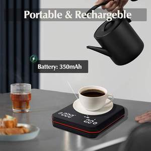 Fenchui Mini Pour Over Coffee Scale Black Mirror Italian Gram Coffee Scale LED Screen Rechargeable <b>Timer</b> - Product Image 2
