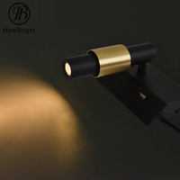 Lampe murale LED moderne à angle réglable, 6W, avec interrupteur, chargeur USB, AC85-265V, en aluminium, pour décoration intérieure