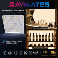 Panneau LED fin comme du papier, directement de l'usine, découpe sur mesure, feuille LED flexible pour plafond suspendu, comptoir en marbre
