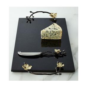 Planche à fromage en marbre de couleur noire faite à la main avec poignée design Planche à découper de qualité supérieure par Home Arts - Product Image 1