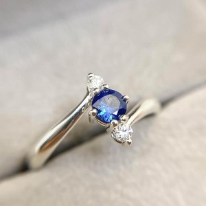 แหวนเงิน tanzanite เงินสเตอร์ลิงประดับพลอยทำด้วยมือสำหรับผู้หญิง - Product Image 2