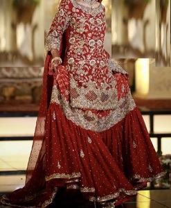 Vestido de novia con GHARARA, bordado con cuentas de cristal, piedra y DABKA, novedad, 2022 - Product Image 1