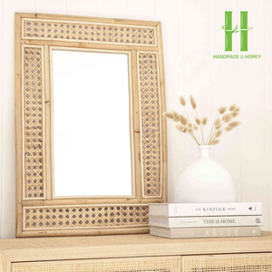 Miroir mural en rotin écologique moderne en forme de soleil pour la chambre d'enfant, décoration intérieure - Directement du fabricant - Product Image 6