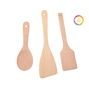 Juego de utensilios de madera de primera calidad 100% herramientas de cocina de madera natural OEM directo de fábrica al por mayor exportación de Vietnam - Product Image 1