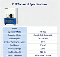 Testeur HGI entièrement automatique YX-HC2, machine d'indiceation de la moutabilité Hardgrove, pour charbon, laboratoire, centrale électrique, test numérique, garantie 1 an, AC 220V