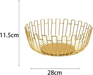 Cesta de frutas de metal de alta calidad, solución de almacenamiento decorativa hecha a mano para el hogar y la cocina, uso multiusos - Product Image 6