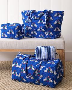 Sac de sport matelassé personnalisé pour femmes, style bohème, bloc à main, imprimé avec motif épagneuls, toile pour voyage - Product Image 5