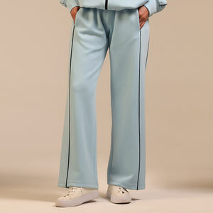 Pantalones de Moda para Mujer, Primavera 2026, Nuevo Estilo, Ribete de Color en Contraste, Pierna Ancha, Cintura Alta, Estilo Vintage - Product Image 3