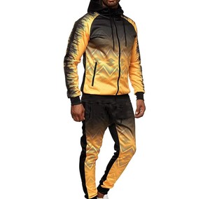 Survêtement à manches longues de haute qualité pour hommes survêtement à sublimation confortable à la mode avec taux réglable - Product Image 2