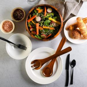 Bol en bois-Bol à fruits sculpté en bois véritable naturel, bol en bois décoratif pour centre de table bureau décor à la maison ustensiles de cuisine - Product Image 2