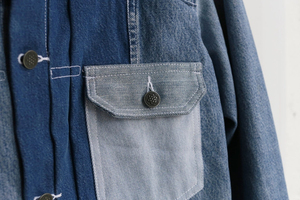 Chaqueta Vaquera de Moda para Hombre con Roturas, Estilo Urbano Informal, Juvenil, de Un Solo Pecho, con Bolsillos Combinados, Manga Larga, Corte Ajustado - Product Image 6