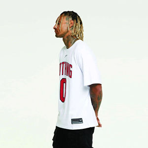 T-shirt surdimensionné vierge à épaules tombantes personnalisé poids lourd 250 gsm rue 100 coton t-shirt vintage pour hommes lavé à l'acide vente en gros - Product Image 4