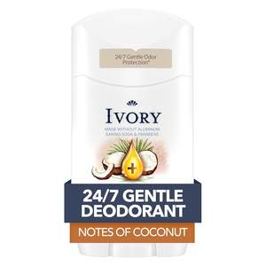 Desodorante Ivory Sin Aluminio, Aroma a Lavanda, Desodorante Suave 24h, Probado por Dermatólogos, Sin Bicarbonato de Sodio, Sin Parabenos, 2.4 oz - Product Image 5