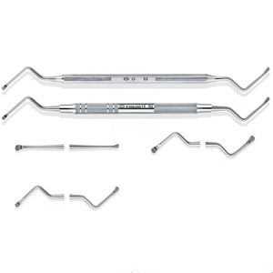 Curetas de hueso de doble punta Volkmann redondas y ovaladas afiladas | Curetas ortopédicas de acero inoxidable utilizadas en cirugía ósea - Product Image 4