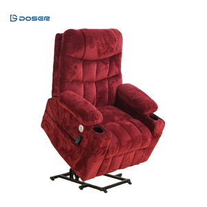 Moderner Elektrischer Medizinischer Aufstehsessel mit Massagefunktion, Getränkehalter und Holzrahmen für Senioren - Product Image 1