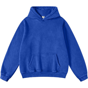 Sudadera con Capucha Oversize de Moda para Hombre Top Blue 2026, Súper Suave, Lavado Ácido, Antiarrugas, Estilo Vintage, Personalizada - Product Image 5