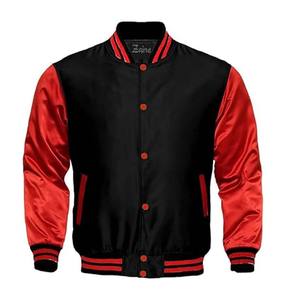 Chaquetas de bombardero de satén Unisex de tamaño adulto, chaquetas universitarias de nailon, chaquetas de bombardero de poliéster de satén impermeables - Product Image 5