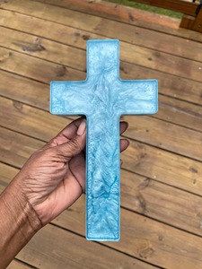 Resin Epoxy Church Cross Cutout with Smooth Edges and Vibrant colors High Quality - Product Image 4