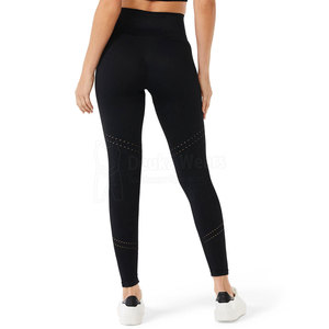 Prix de gros Leggings de yoga taille haute pour femme, sur mesure, en Spandex doux, extensible, séchage rapide, sans couture, vêtements de sport - Product Image 3