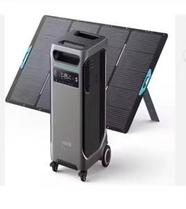 Fast Shipping AkerSOLIX -F3800 Industrial Portable Generator <b>Power</b> Station 400W Solar Panel 3-Year Warranty Made Alabama Steel - Product Image 1