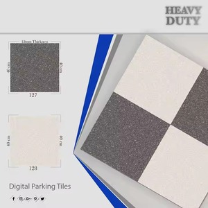 Azulejos de estacionamiento al aire libre resistentes de porcelana de cerámica 40x40cm Ideal para el hogar Oficina Hospital Apartamento Hotel Áreas de estacionamiento - Product Image 3