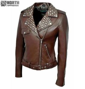 2025 Nueva chaqueta de cuero para mujer de punto transpirable invierno al aire libre colores y tamaños personalizados - Product Image 1