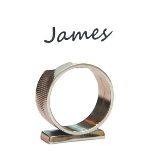 Tarjetero de lugar redondo de latón elegante moderno Vintage decoración para fiesta de boda favores impresión Offset personalizada - Product Image 1