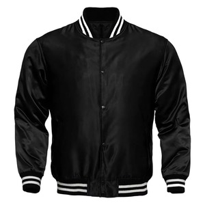 Blouson coupe-vent satiné vintage streetwear pour homme, coupe ajustée, grande taille, style universitaire, léger, avec logo personnalisé - Product Image 3