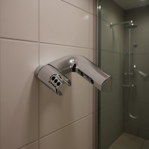 Soporte de Ducha Ajustable Cromado para Montaje en Pared F0205 Idro Bric de la Colección de Accesorios para Ducha - Product Image 3