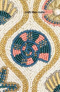 Bolso de Mano de Noche de Alta Calidad con Cuentas de Perlas Hechas a Mano para Mujer, Bolso de Mano Cosmético para Bodas, Fiestas de Navidad, Bolso de Cuentas - Product Image 5