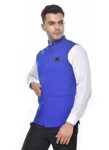 Chaleco Azul Rey de Primera Calidad para Hombre, Ideal para Reuniones de Oficina, Bodas, Banquetes y Eventos Nocturnos, Disponible para la Venta - Product Image 2