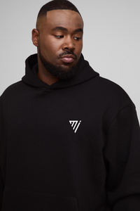 Sudadera con Capucha Bordada al por Mayor con Logotipo Personalizado, Sudadera de Invierno Blanca y Negra de Algodón y Felpa, Talla Grande para Hombre y Mujer - Product Image 3