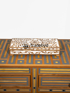 Luxury bone inlay and mop inlay <b>box</b> for jewelry storage handcrafted premium organizer with elegant decor appeal Tradebyd - Product Image 2