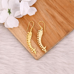 Vente en gros 25 paires de boucles d'oreilles Boho en laiton plaqué or jaune bijoux de mariage uniques à la mode cadeaux de mariée boucles d'oreilles de charme de créateur - Product Image 4