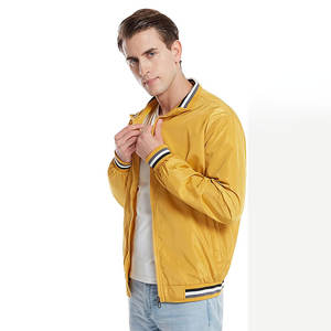 Chaqueta Bomber Personalizable para Hombre, Estilo Urbano, 100% Poliéster, Lona Sólida, Cálida, Ligera, para Otoño e Invierno, para Exteriores - Product Image 1