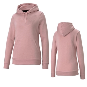 Sudaderas con capucha de alta calidad para mujer, ropa de calle Unisex con cremallera, venta al por mayor, sudaderas con capucha personalizadas con hombros caídos para mujer, Color rosa - Product Image 1