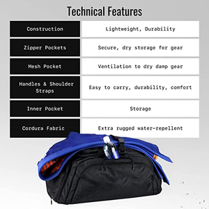 Mochila de gimnasio Atlético Duffel con compartimento para zapatos, bolsa de gimnasio de boxeo, bolsa de lona deportiva con correas para los hombros, bolsa de lona de viaje - Product Image 6