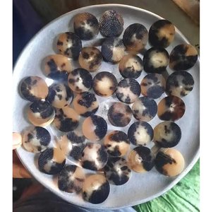 Bulk ox horn color button blanks for shirt coat jacket tailoring <b>accessories</b> sustainable horn material supplier supply chain - Product Image 1