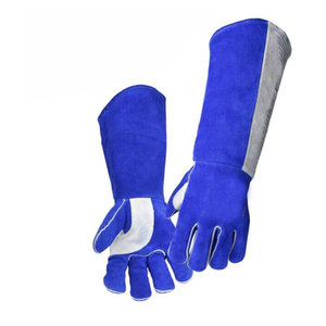 Guantes de Soldadura de Cuero, Guantes de Trabajo Resistentes al Calor para Seguridad Industrial, Diseño Duradero, Impermeables y Antideslizantes - Product Image 1