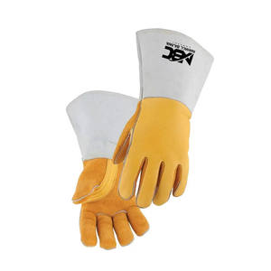 Haute qualité XL cuir de grain supérieur peau de chèvre vache fendu matériel Tig bâton gants de soudage Premium anti-dérapant sécurité ignifuge - Product Image 4